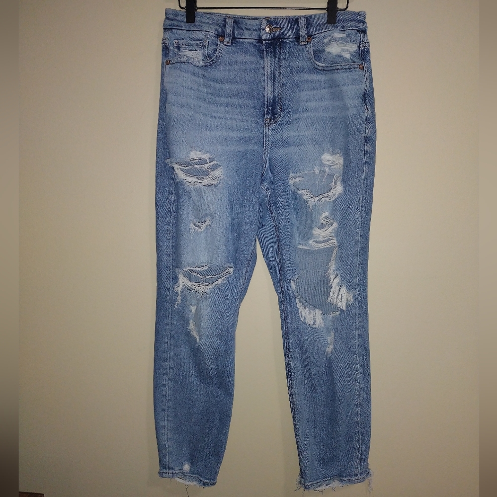 American Eagle Curvy Mom high rise jean